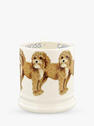 Emma Bridgewater Dogs Cavapoo Half Pint Mug, 300ml, White/Brown