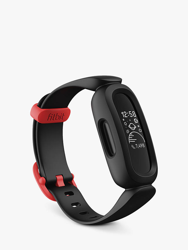 Fitbit Ace 3, Activity Tracker Watch for Children, Black / Racer Red