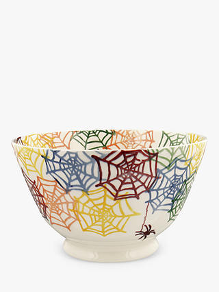 Emma Bridgewater Halloween Cobwebs Large Serving Bowl, 21cm, Multi