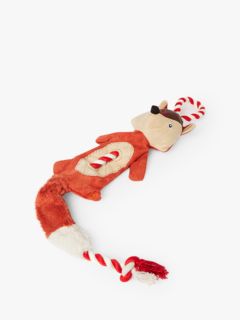 Joules Tweed Fox Rope Dog Toy