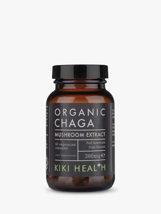 KIKI Health Organic Chaga Mushroom Extract, 60 Vegicaps 1