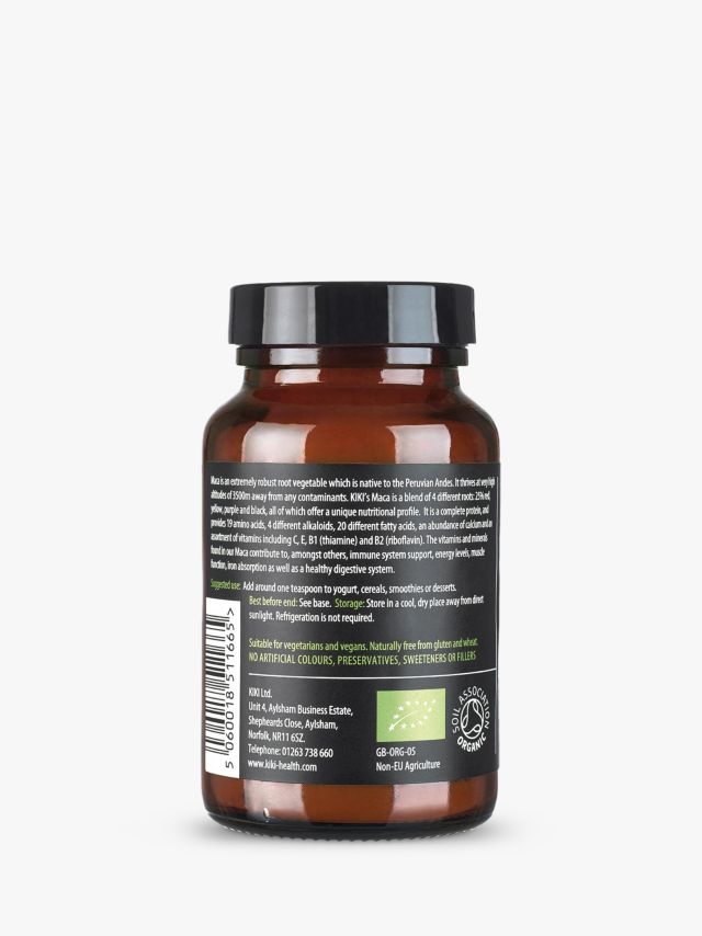 KIKI Health Organic Premium 4 Root Maca Powder Blend, 100g 2