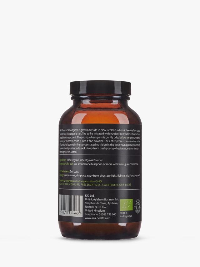 KIKI Health Organic Premium Wheatgrass Powder, 100g 3