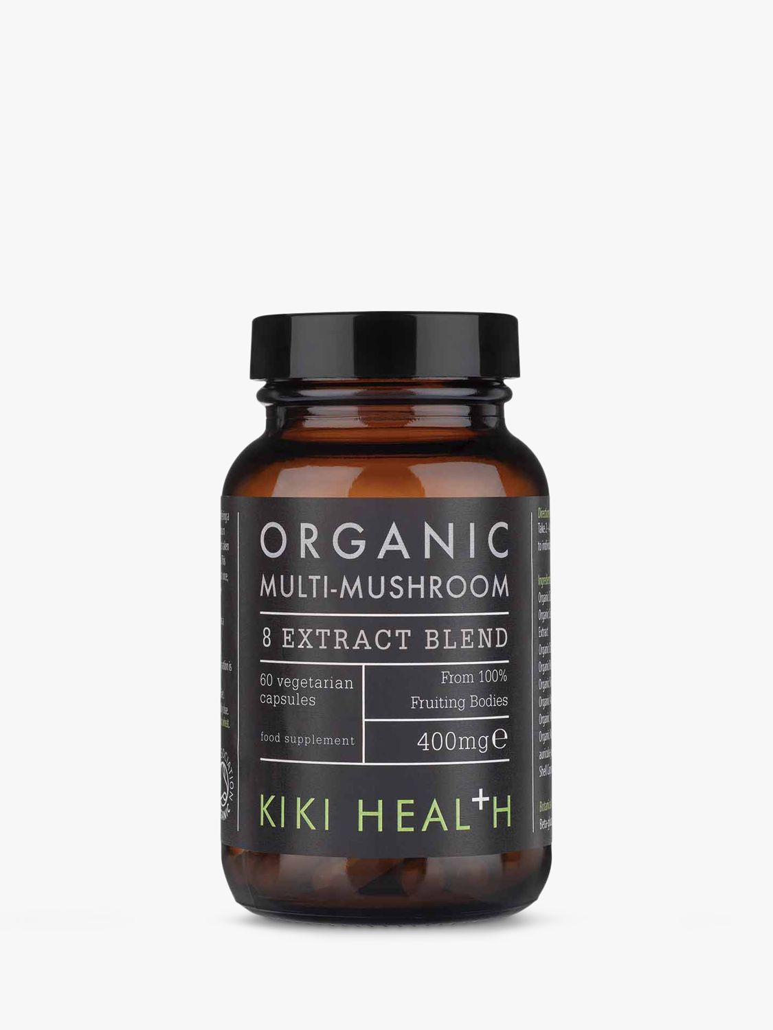 KIKI Health Organic Multi-Mushroom 8 Extract Blend, 60 Vegicaps 1