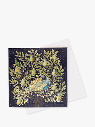Art File Partridge in a Pear Tree Advent Calendar Card
