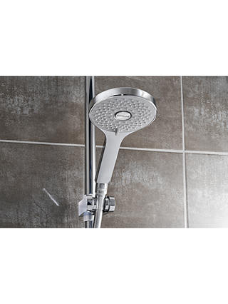 Aqualisa Optic Q Smart Digital Shower Concealed with Adjustable Head & Bath Fill, Chrome