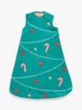 John Lewis & Partners Christmas Tree Sleeping Bag, 2.5 Tog, Green/Multi, 0-6 months