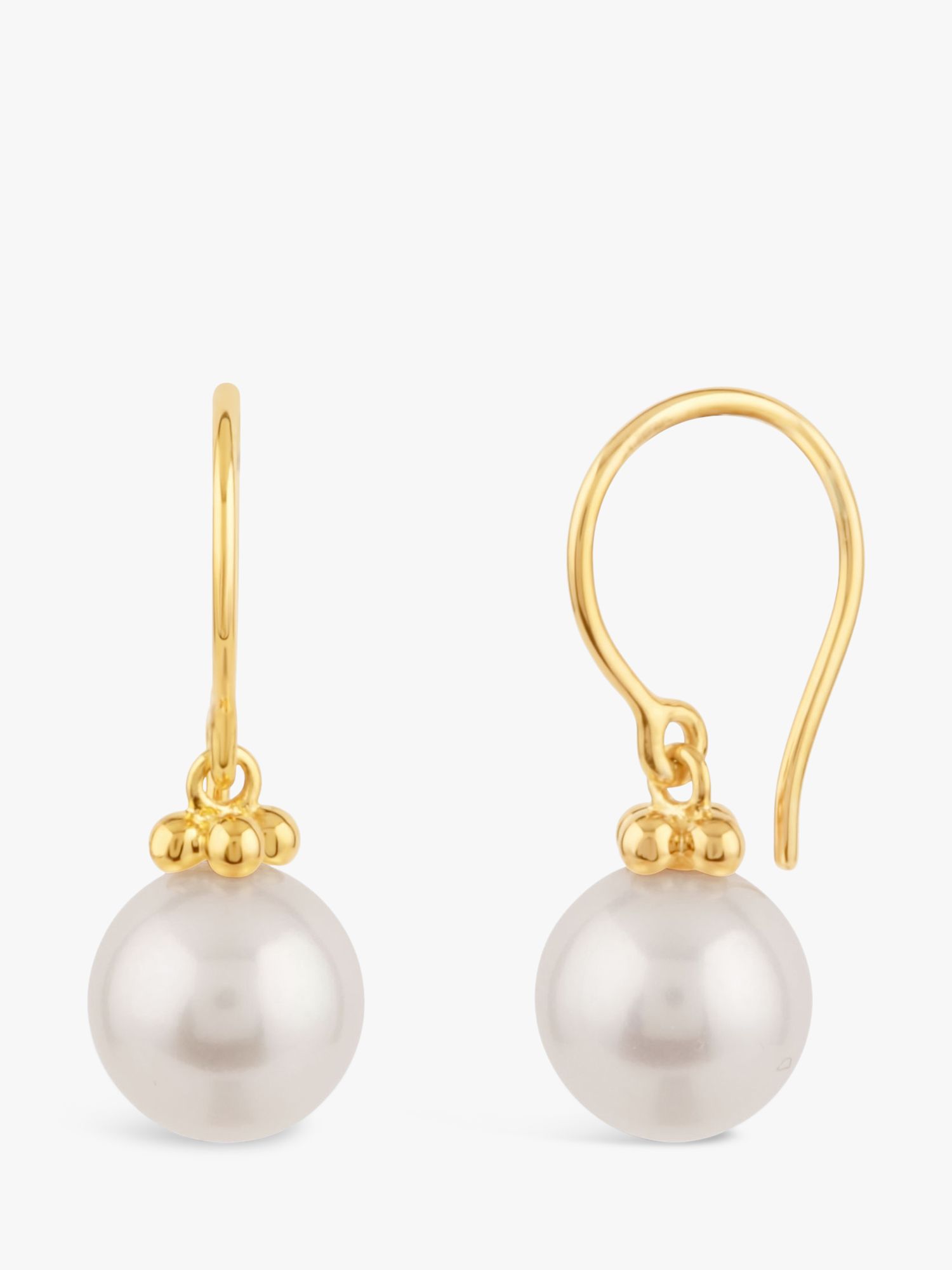 Dinny Hall Freshwater Pearl Drop Earrings, Gold at John Lewis & Partners