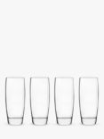 Luigi Bormioli Michelangelo Glass Highballs, 435ml, Set of 4, Clear