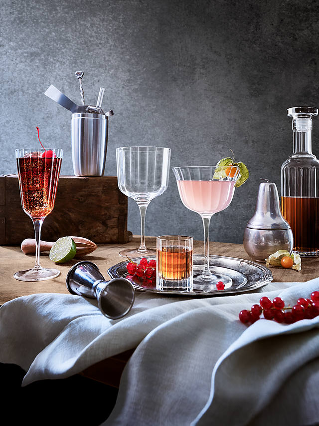 Luigi Bormioli Bach Fluted Gin Cocktail Glass, Set of 4, 600ml, Clear