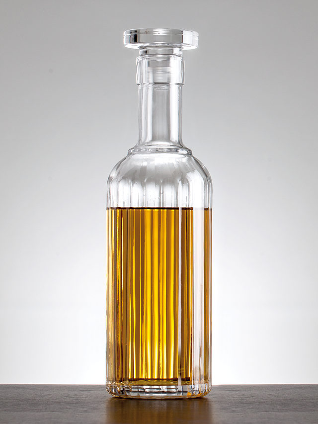 Luigi Bormioli Bach Fluted Glass Decanter, 673ml, Clear