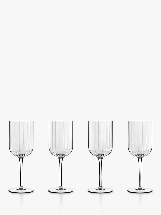 Luigi Bormioli Bach Fluted White Wine Glass, Set of 4, 280ml, Clear