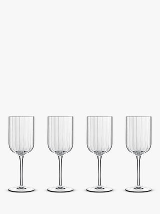Luigi Bormioli Bach Fluted Red Wine Glass, Set of 4, 400ml, Clear