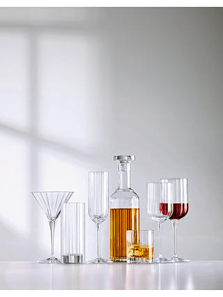 Luigi Bormioli Bach Fluted Red Wine Glass, Set of 4, 400ml, Clear