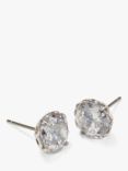 kate spade new york That Sparkle Cubic Zirconia Stud Earrings, Silver/Clear