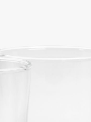 John Lewis ANYDAY Coffee Connoisseur Glass Americano Cups, Set Of 2, 320ml, Clear