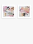 John Lewis Natasha Barnes 'Impression' Framed Print, Set of 2, 61.5 x 61.5cm, Pink/Multi