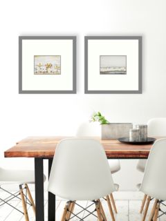 LS Lowry - 'Yachts' & 'The Estuary' Framed Print & Mount, Set of 2, 53. ...