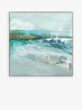 Grace Rowan - 'Beneath the Surface' Framed Canvas Print, 104 x 104cm, Teal