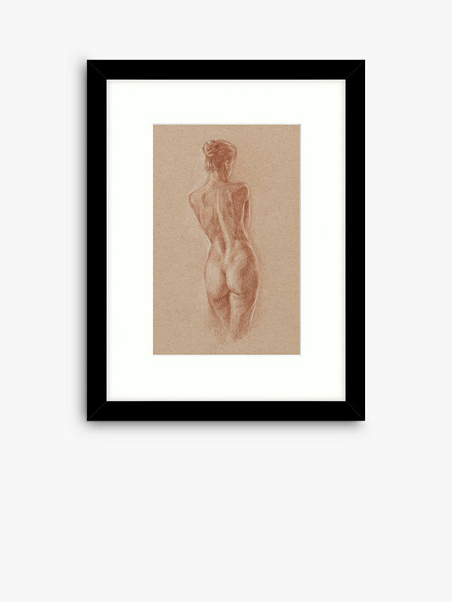 Ethan Harper - 'Classic Figure Study II' Framed Print & Mount, 53.5 x 43.5cm, Brown