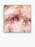 Maria Esmar - 'Roses' Abstract Canvas Print, 104 x 104cm, Pink