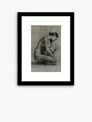 Ethan Harper - 'Classic Figure Study I' Framed Print & Mount, 63.5 x 53.5cm, Black/White