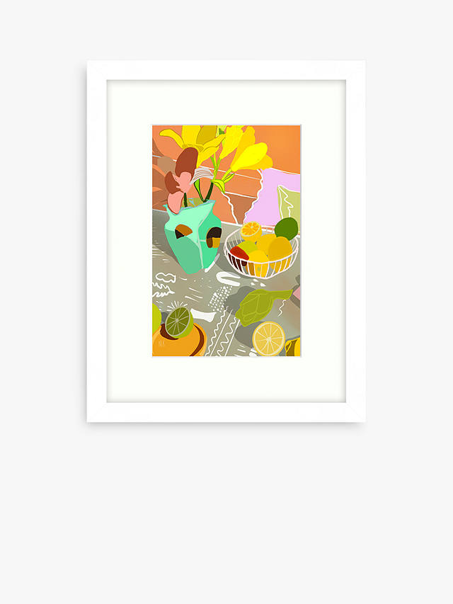Meera Knowles - 'Winter Glow' Framed Print & Mount, 43.5 x 33.5cm, Yellow/Multi