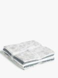 Oddies Textiles Sparkle Christmas Print Fat Quarter Fabrics, Pack of 5, White/Grey
