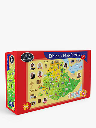 Very Puzzled Ethiopia Map Puzzle, 100 Pieces