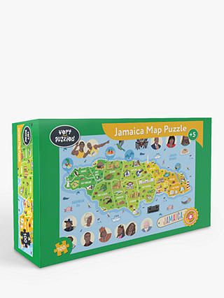 Very Puzzled Jamaica Map Puzzle, 100 Pieces