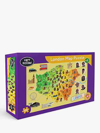 Very Puzzled African & Caribbean History of London Map Puzzle, 100 Pieces