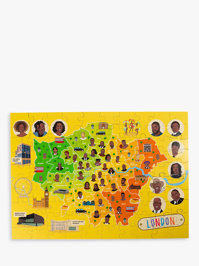 Very Puzzled African & Caribbean History of London Map Puzzle, 100 Pieces