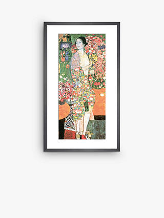 Gustav Klimt - 'The Dancer' Framed Print & Mount, 70 x 40cm, Multi