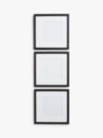 John Lewis & Partners Square Photo Frames, Set of 3, 8 x 8" (20 x 20cm), Black