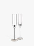 Vera Wang 'With Love' Silver Plated Flutes, Set of 2, Pearl