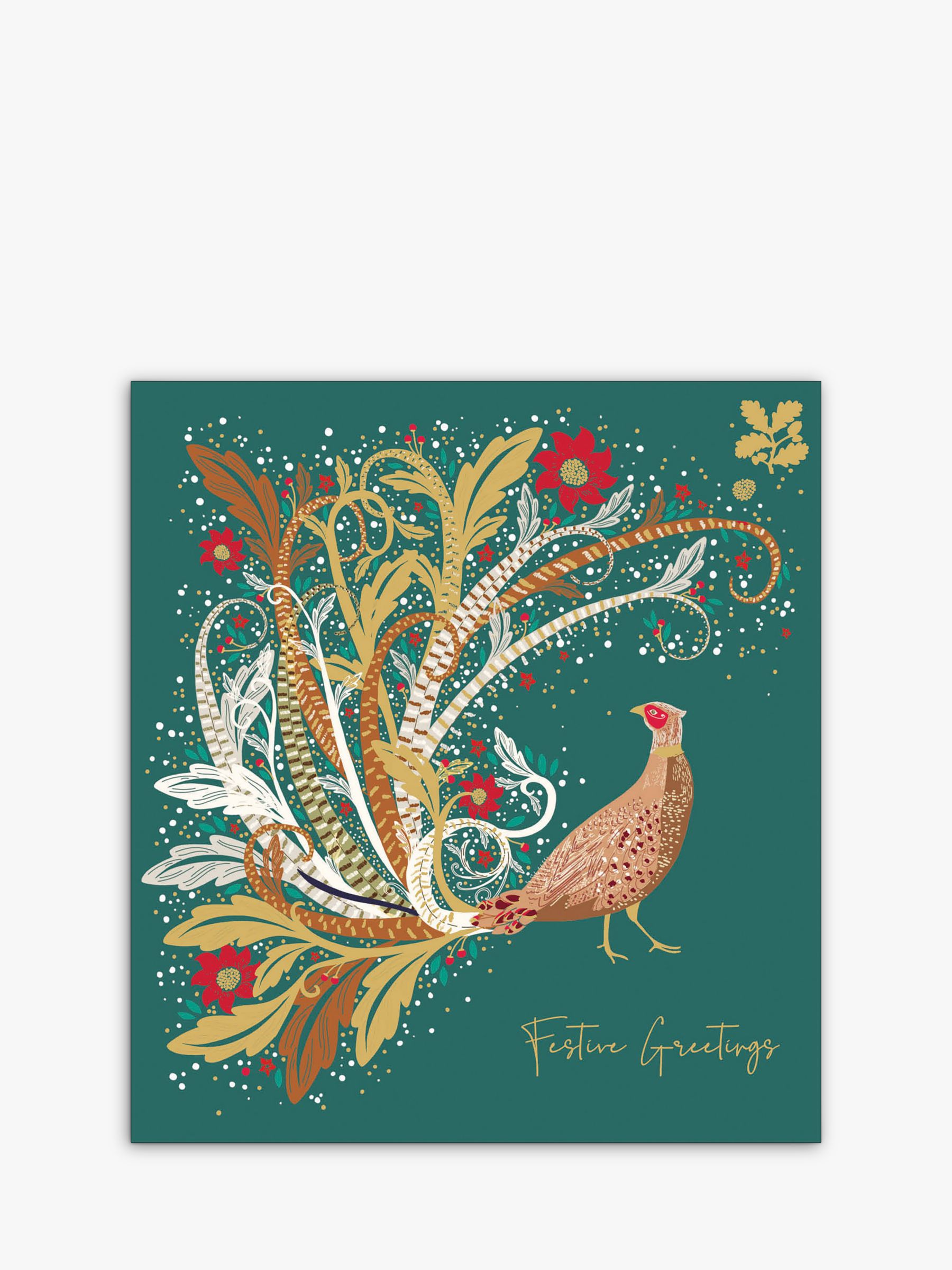 Woodmansterne National Trust Pheasant Christmas Cards, Pack of 5