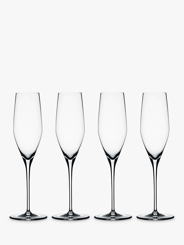 Spiegelau Authentis Champagne Flute, Set of 4, 190ml, Clear
