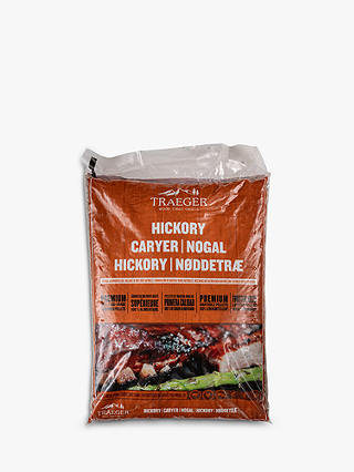 Traeger Wood Fired BBQ Grill Premium Hickory Hardwood Pellets, 9kg