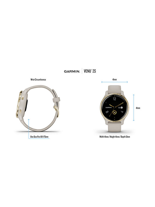 Garmin Venu 2S, GPS, Smartwatch, 40mm, Rose Gold/White