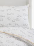 John Lewis Safari Elephant Print Toddler Pure Cotton Duvet Cover and Pillowcase Set