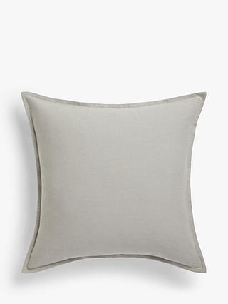 John Lewis ANYDAY Washed Linen Cushion Covers, Pack of 2, Cool Grey