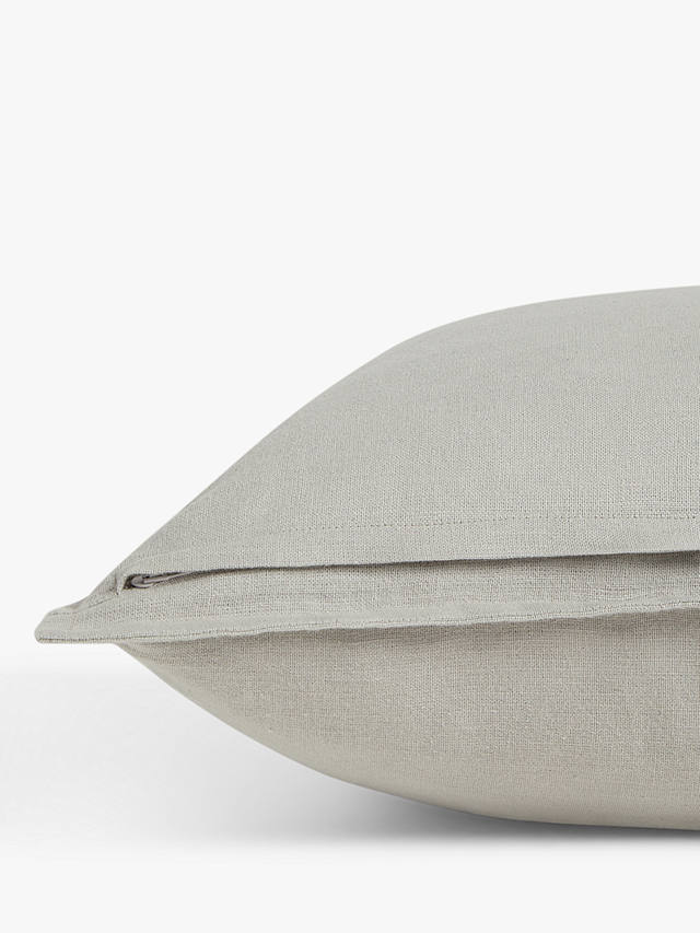 John Lewis ANYDAY Washed Linen Cushion Covers, Pack of 2, Cool Grey
