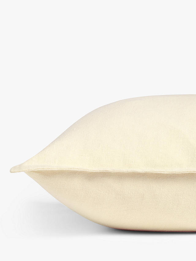 John Lewis ANYDAY Washed Linen Cushion Covers, Pack of 2, Marshmallow
