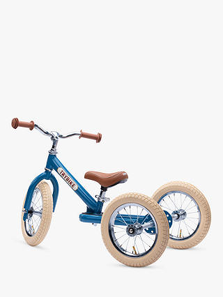 Trybike 2-in-1 Vintage Balance Trike, Blue