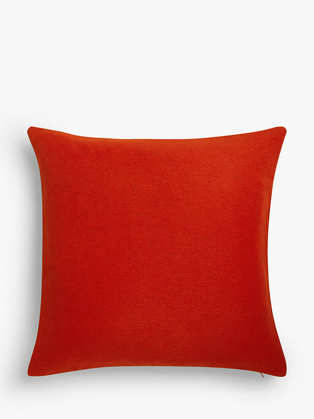 John Lewis ANYDAY Oxford Cushion Cover, Pack of 2, Vermillion