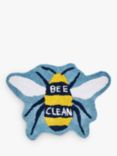 Joules Bee Clean Bath Mat, Pale Blue