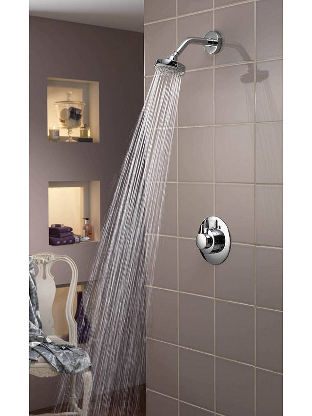 Aqualisa Dream Concealed Thermostatic Mixer Shower with Wall-Mounted Head, Chrome