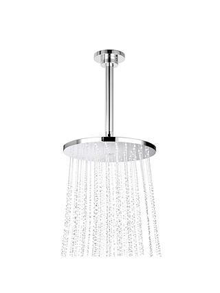 Aqualisa Optic Q Smart Digital Shower Concealed with Adjustable Head & Ceiling-Mounted Drencher, HP/Combi, Chrome