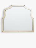 John Lewis Gold Edge Overmantle Mirror, 85 x 100cm, Gold