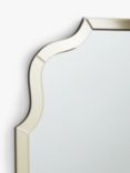 John Lewis Gold Edge Overmantle Mirror, 85 x 100cm, Gold